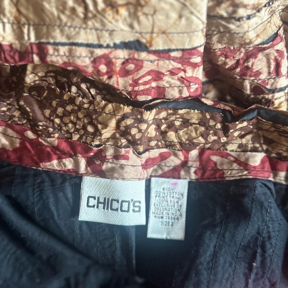 Chico’s Multicolor Patchwork Vest - image 7